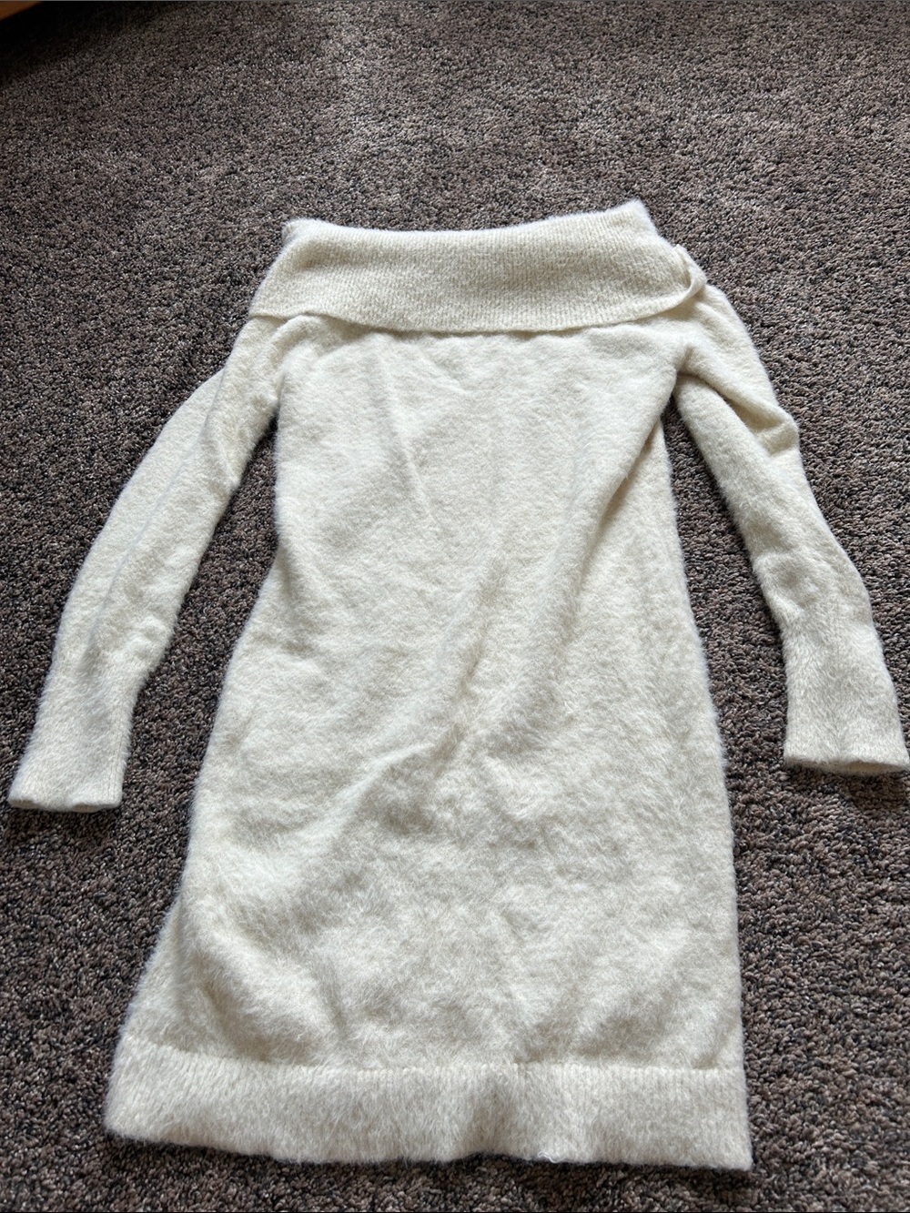 Francesca’s Off the Shoulder Sweater Dress